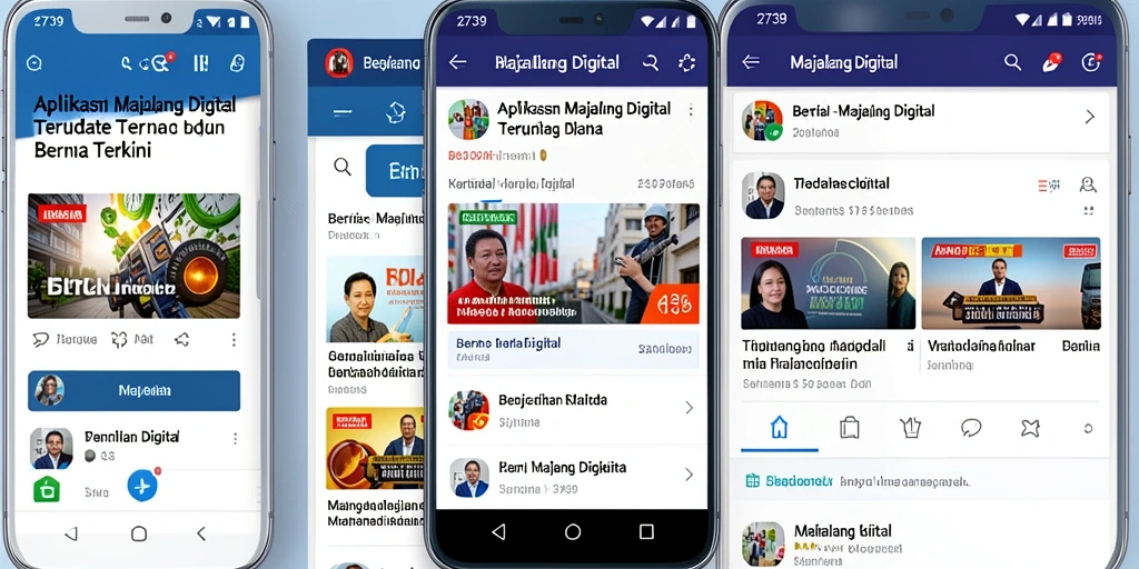 Tampilan antarmuka aplikasi Majalah Digital 2739 yang user-friendly.