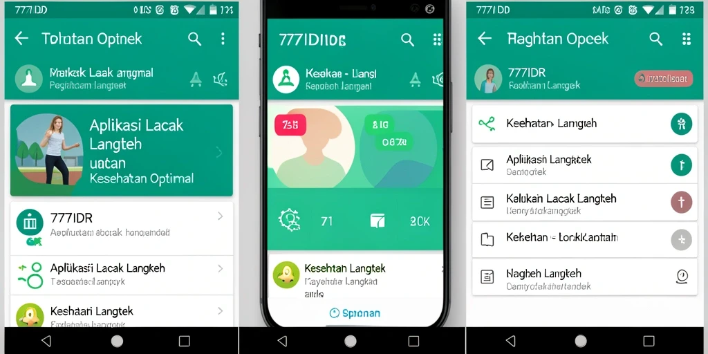 Tampilan antarmuka aplikasi 777IDR yang intuitif dan mudah digunakan.