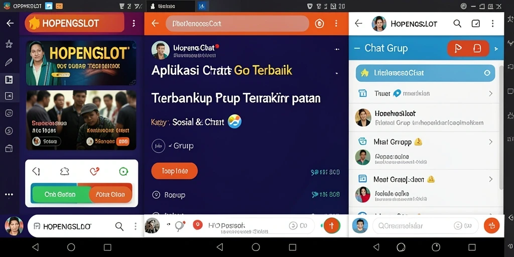 Tampilan antarmuka HOPENGSLOT dengan fitur Chat Grup yang interaktif.