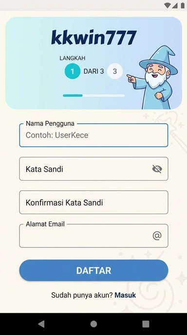 Panduan Registrasi Akun Baru Kkwin777